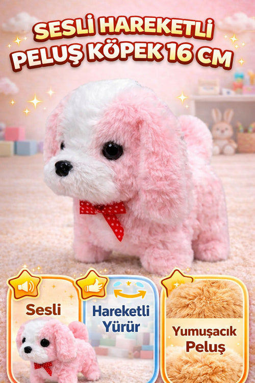 Sesli Hareketli Yürüyen Peluş Köpek